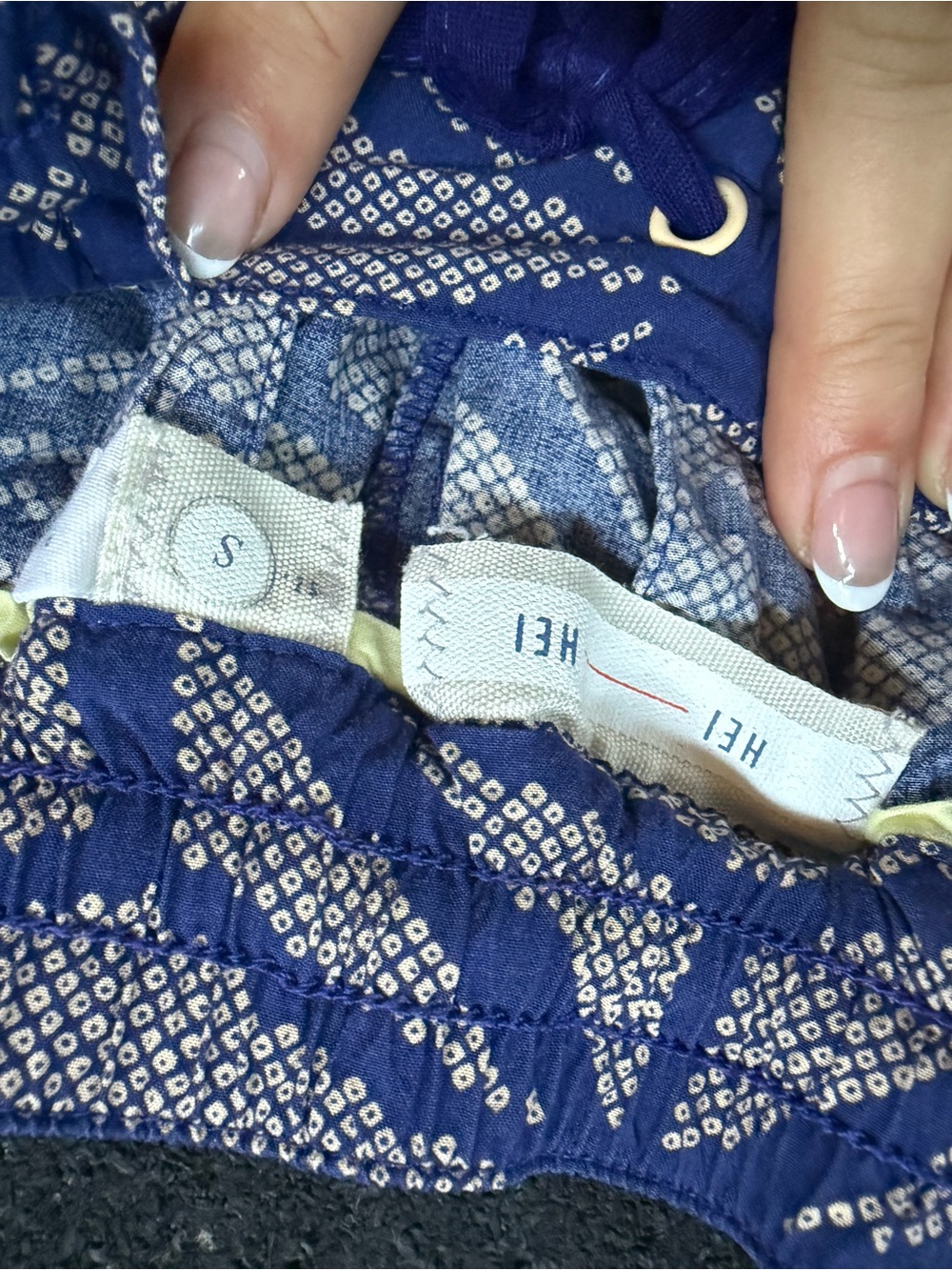 Blue Geometric Print Wide-Leg Pants - Picture 3 of 5